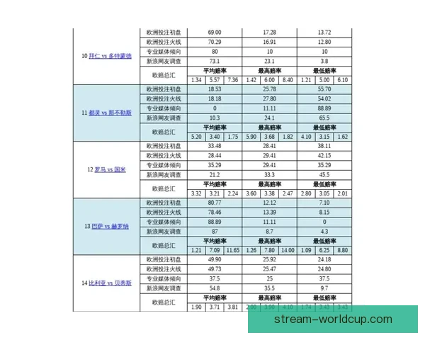 世界杯竞猜赔率分析及趋势预测，助你精准把握赛事投注机会